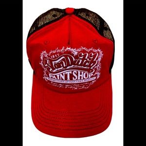 Von Dutch Hat Snapback  Red Vintage RARE One Size